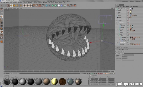 Creation of Monster Chain Chomp Boss: Step 2