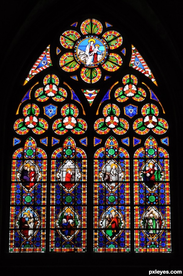 Stained-glass window