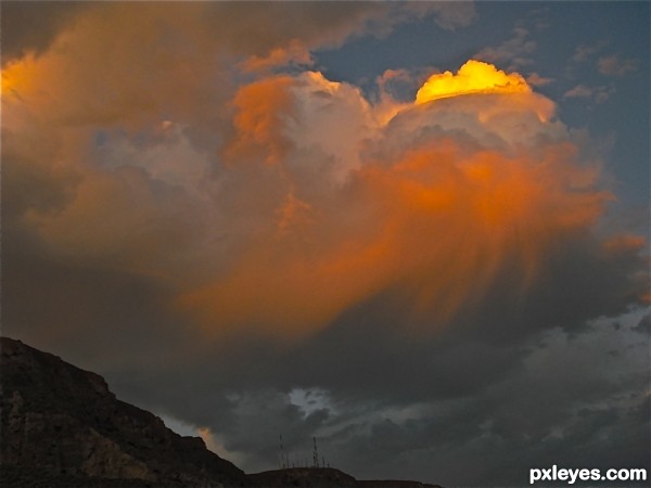 colored clouds