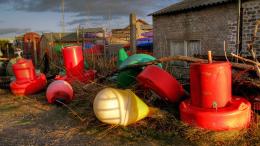 Buoys at Sunset