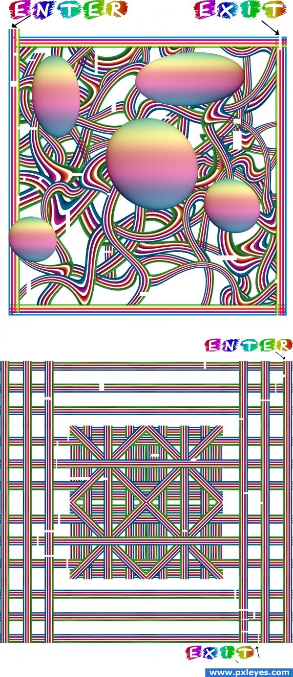 Creation of Mazes Page 44 & 45: Final Result