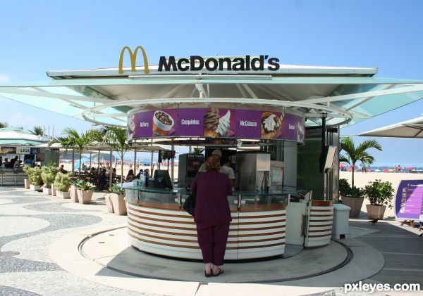 McDonalds on Copacabana Beach