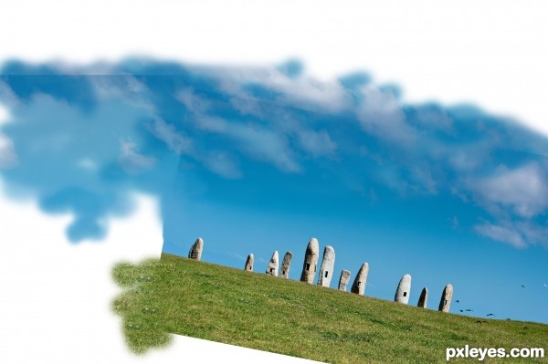 Creation of Leaning Menhirs: Step 2
