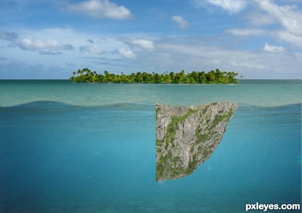 Creation of mermaid island: Step 2