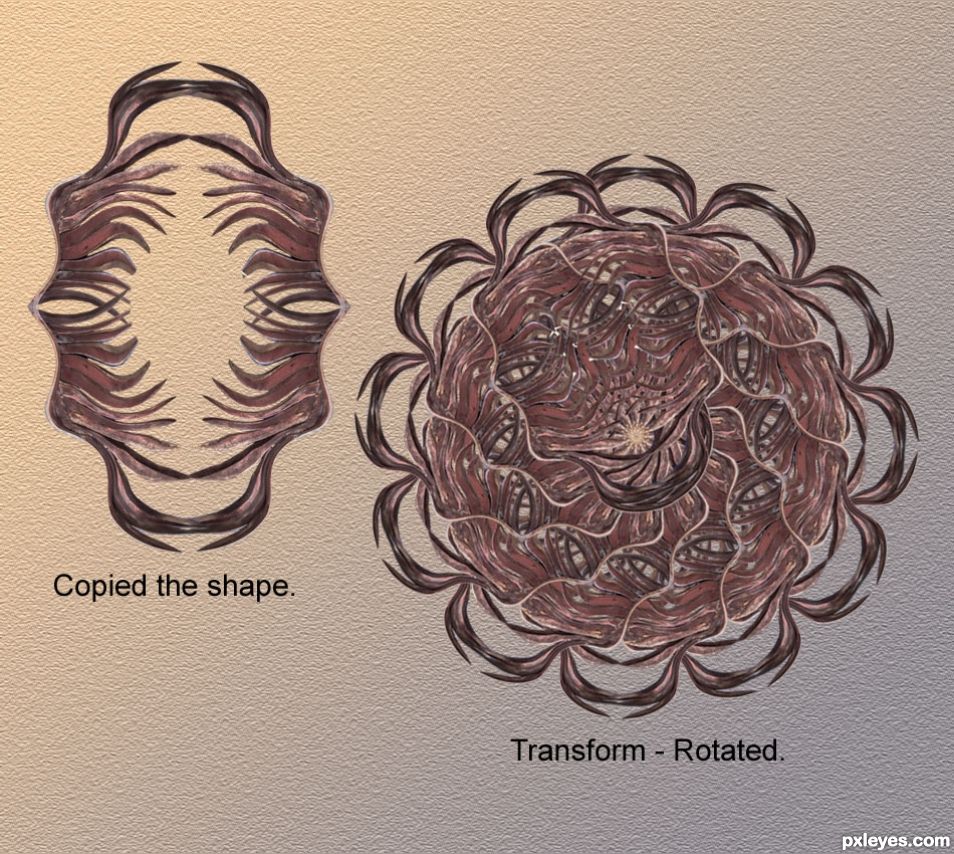 Creation of Ornamental Wall Decoration: Step 3