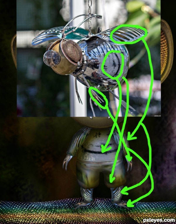 Creation of Three Eyed: Step 8