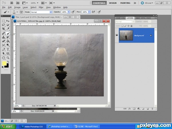 Creation of Antique wall light!: Step 1