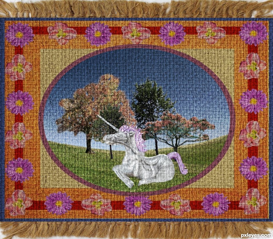 Creation of Unicorn Tapestry: Final Result