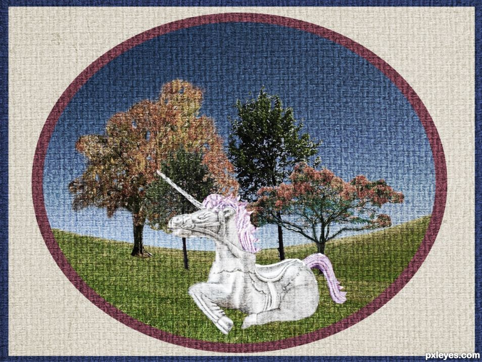 Creation of Unicorn Tapestry: Step 6