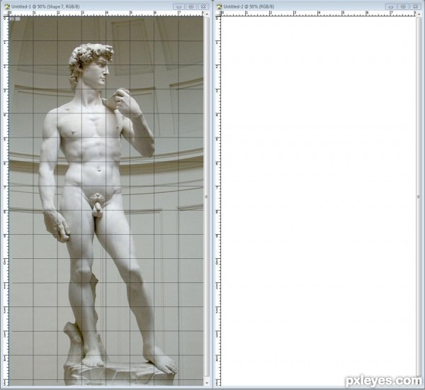 Creation of David-von.Michelangelo: Step 2