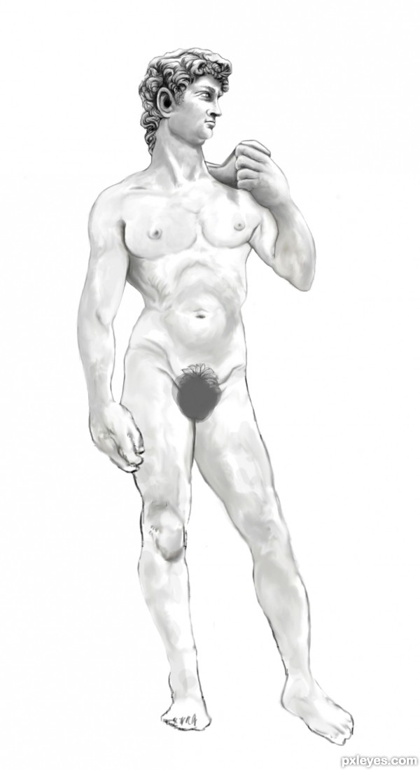 Creation of David-von.Michelangelo: Step 12