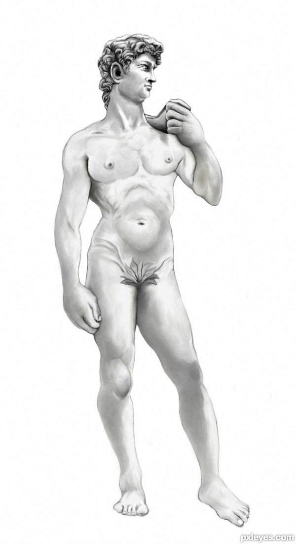 Creation of David-von.Michelangelo: Step 14