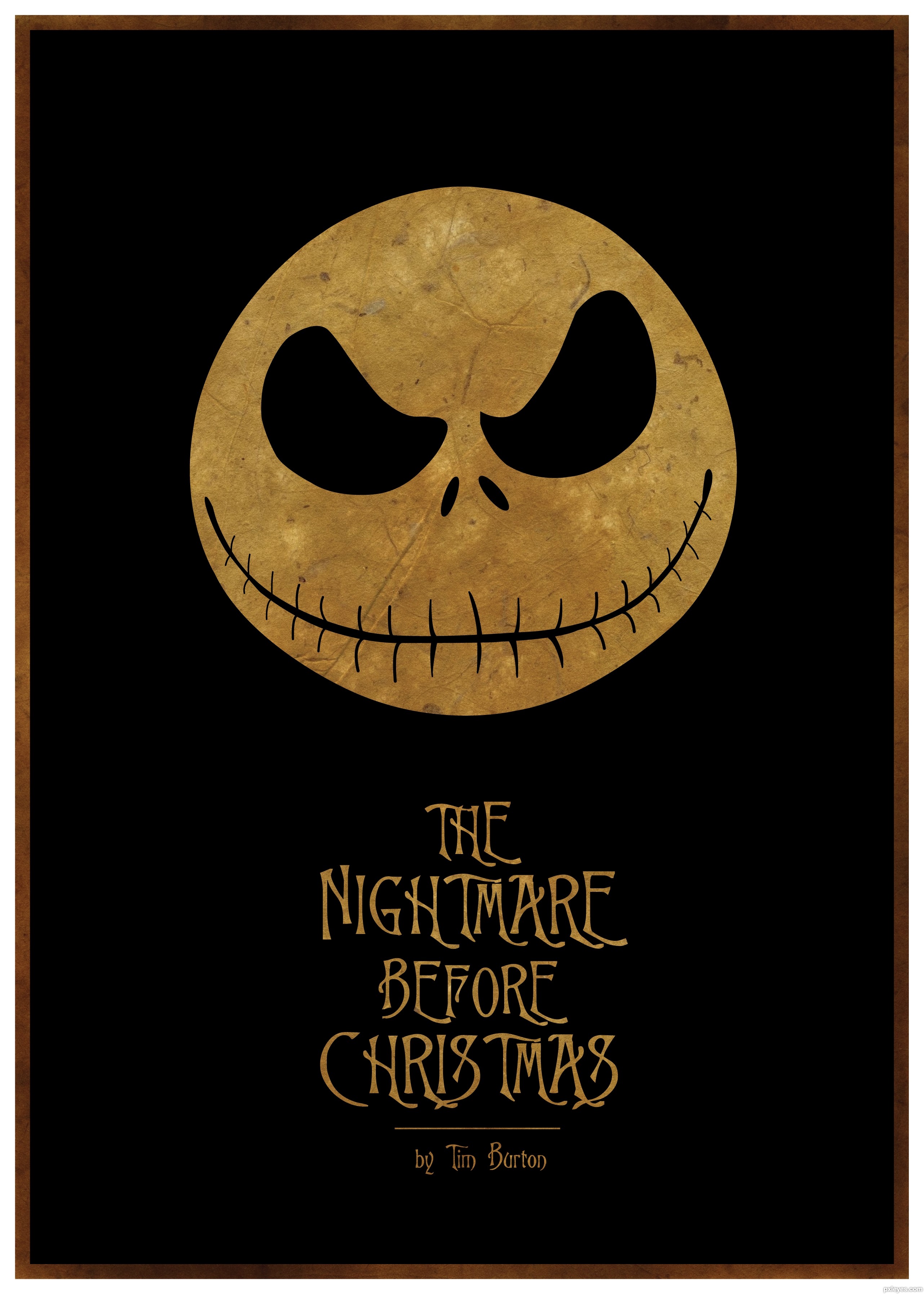 Nightmare Before Christmas picture, by Concrete for: minimalist poster ...