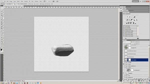 Creation of Floating away: Step 1