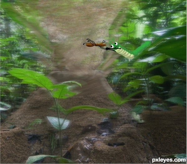 Creation of Ants Were Blowin in the Wind: Step 6