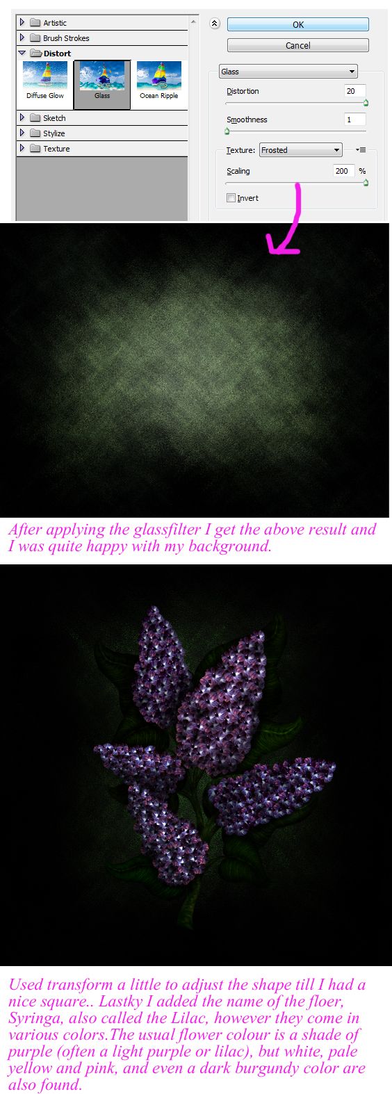 Creation of Syringa - Lilac: Step 10