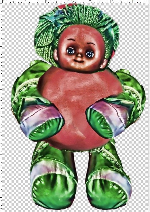 Creation of Punky Boy in Green: Step 4