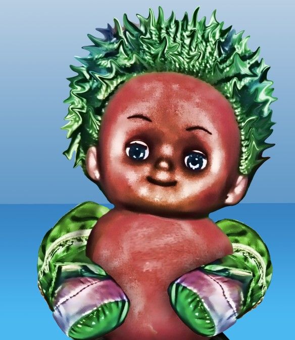 Creation of Punky Boy in Green: Step 5