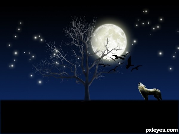 Howling wolf
