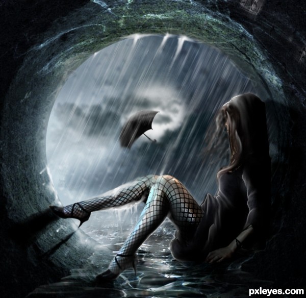 Deadly rain photoshop picture)