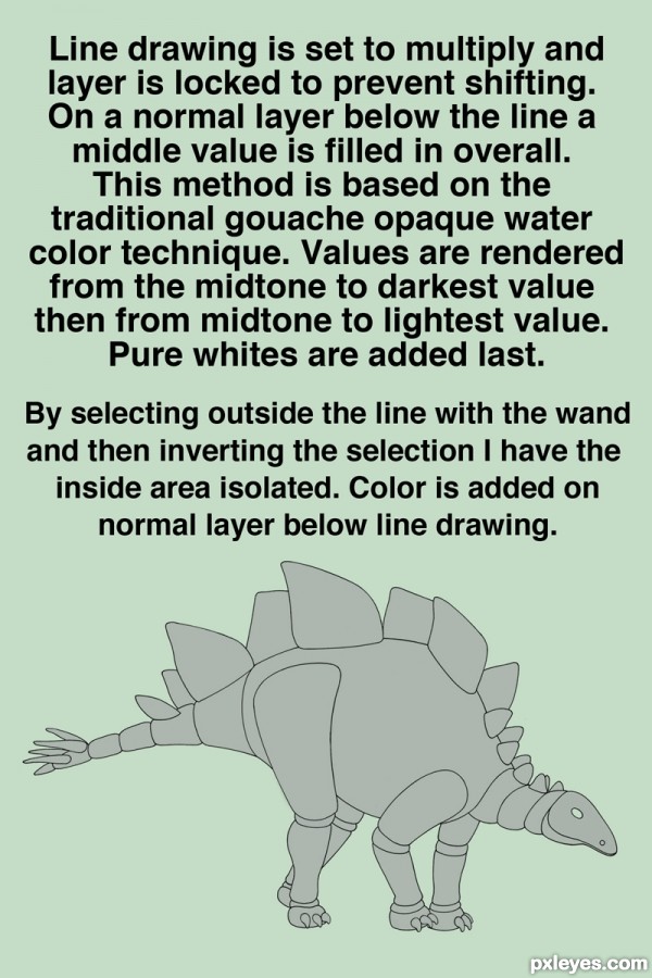 Creation of Dino Steel/Dino Chrome: Step 4