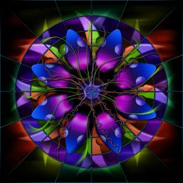 Stained Glass Flower Redux