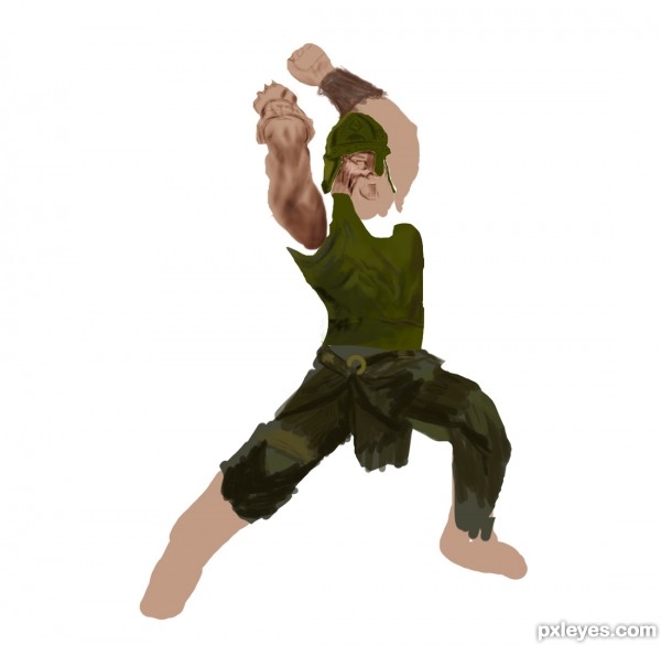 Creation of Alone In The Battlefield: Step 2