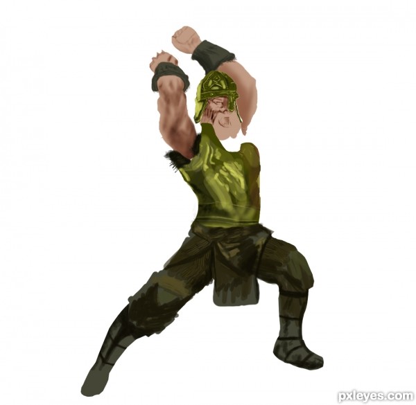 Creation of Alone In The Battlefield: Step 3