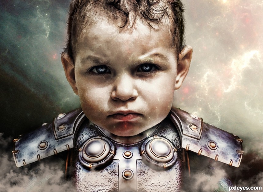 Baby Space Ranger photoshop picture)