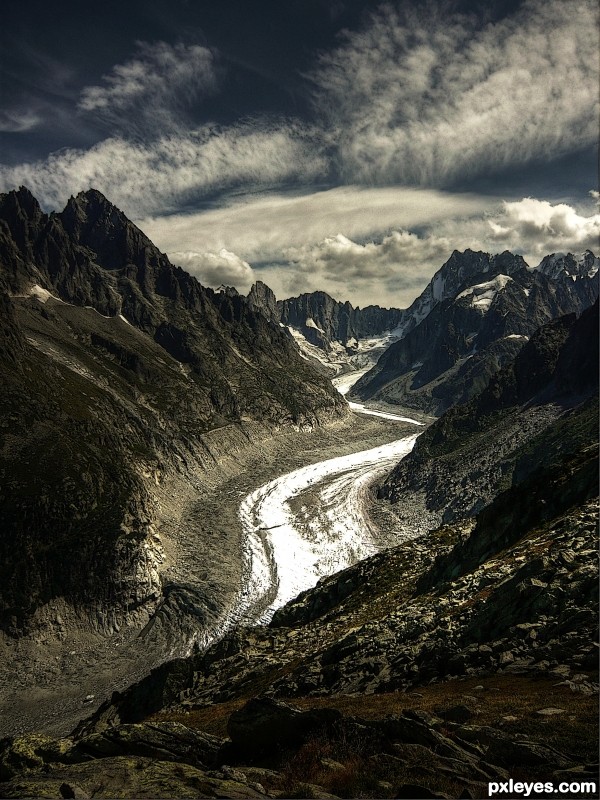 Creation of Mer de glace: Final Result