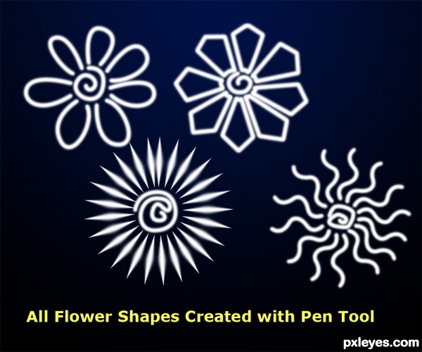 Creation of Flowers: Step 2
