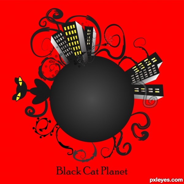 Creation of Black Cat Planet: Final Result