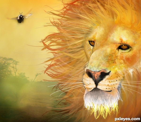 Creation of Lion and the Bee: Final Result