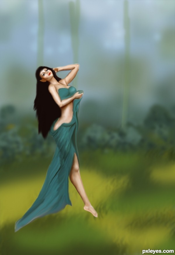 Creation of Elf in the woods: Step 5