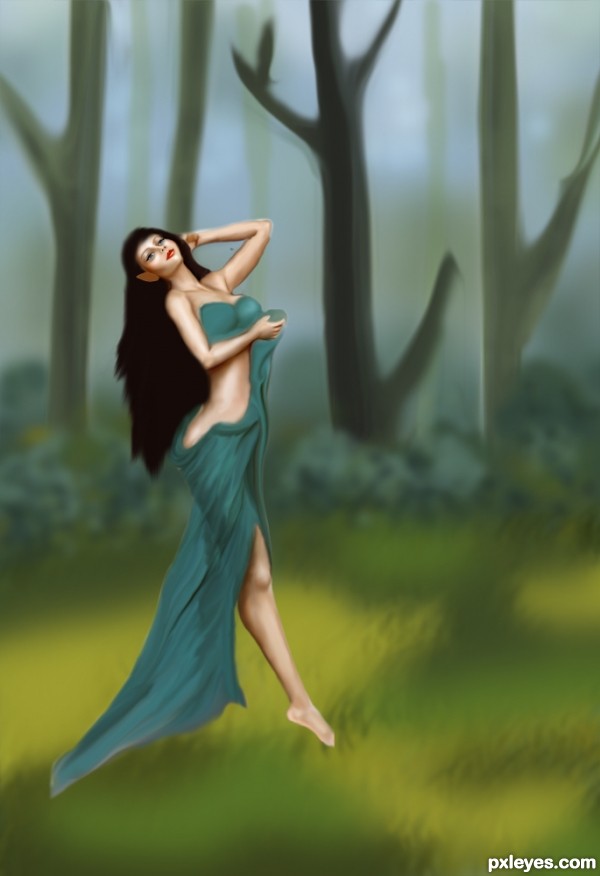 Creation of Elf in the woods: Step 6