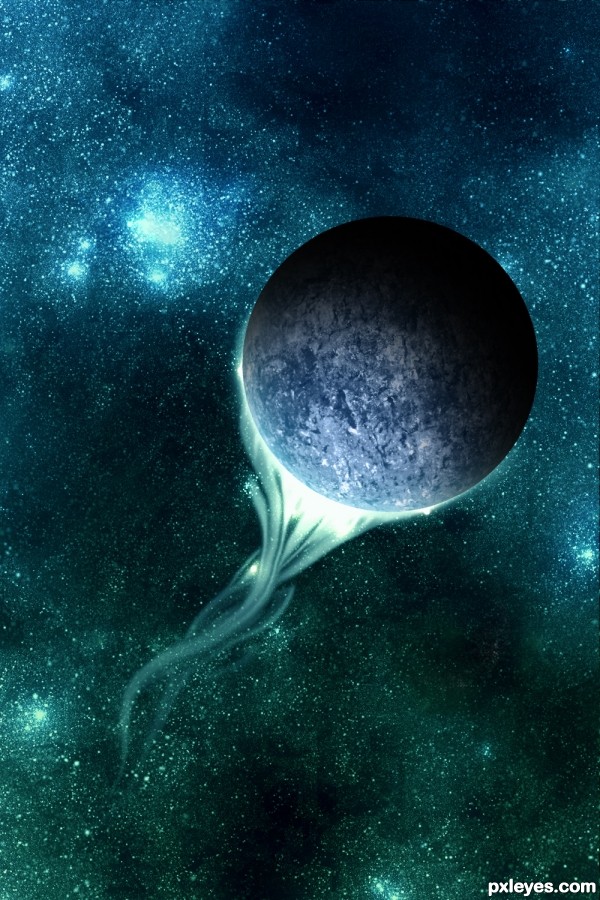 Creation of Beauty of destruction: Step 16
