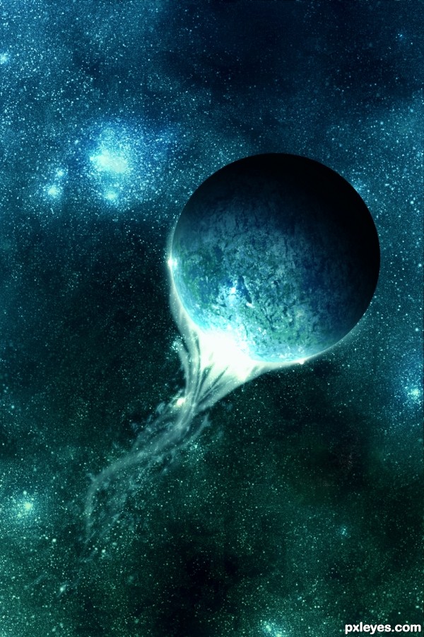 Creation of Beauty of destruction: Step 18