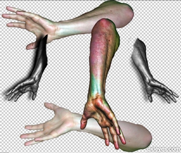 Creation of Reaching out from my Mind: Step 5