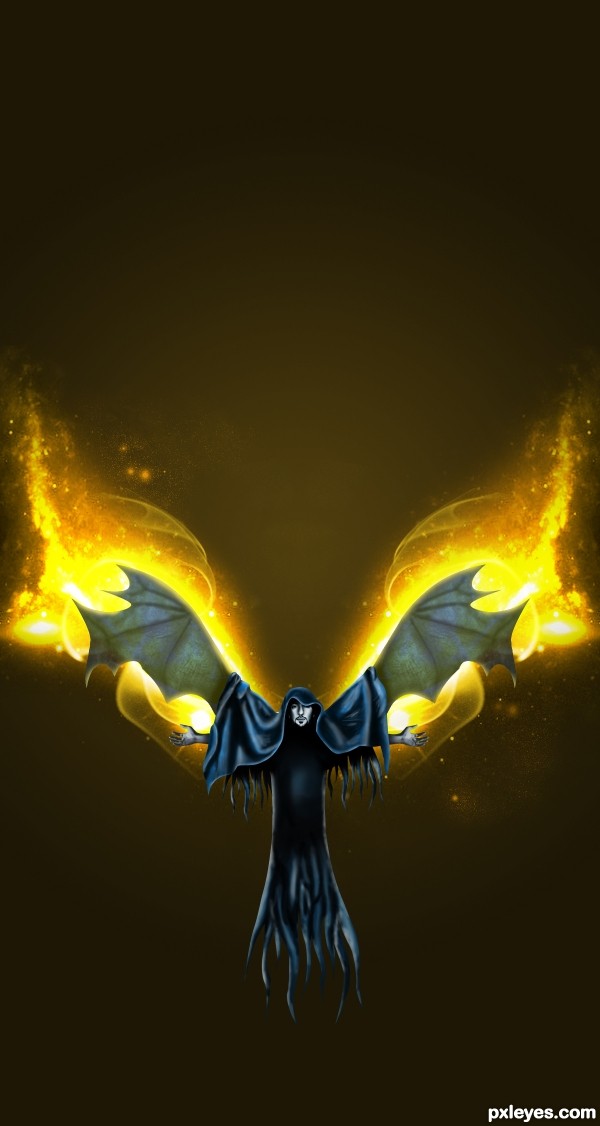 Creation of Fire angel: Step 16
