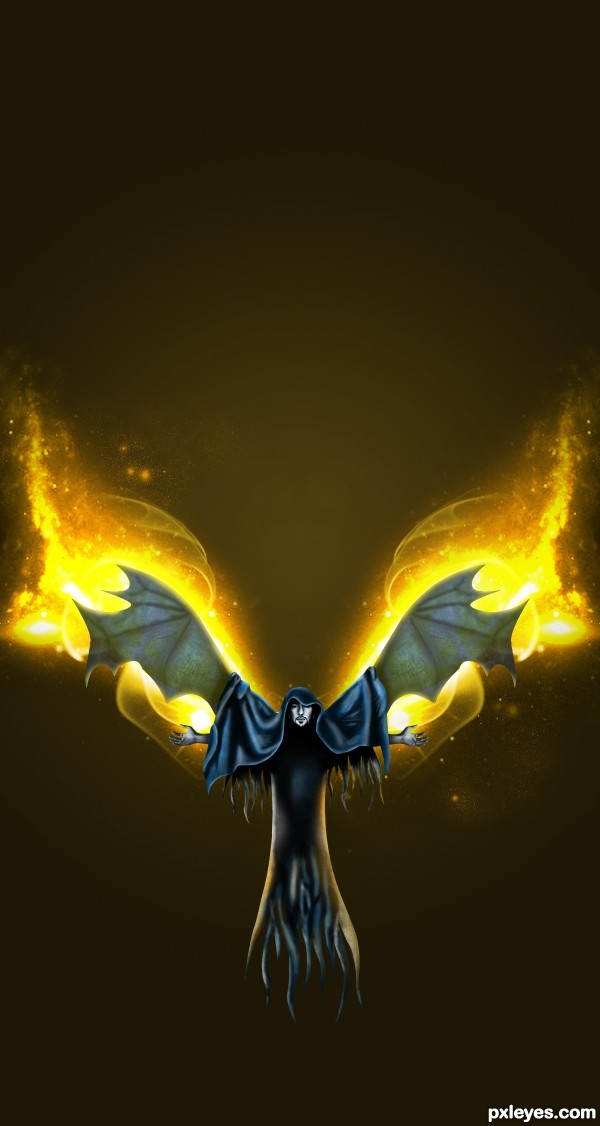 Creation of Fire angel: Step 17