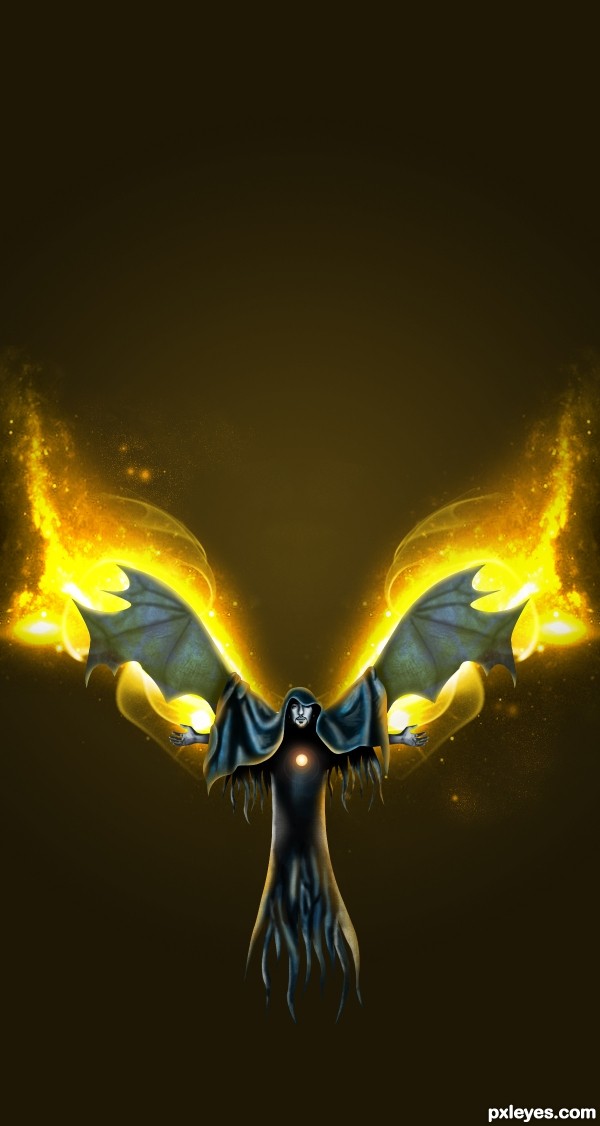 Creation of Fire angel: Step 18