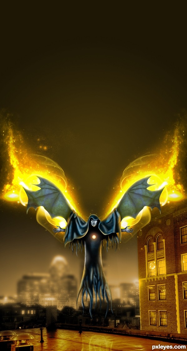 Creation of Fire angel: Step 19