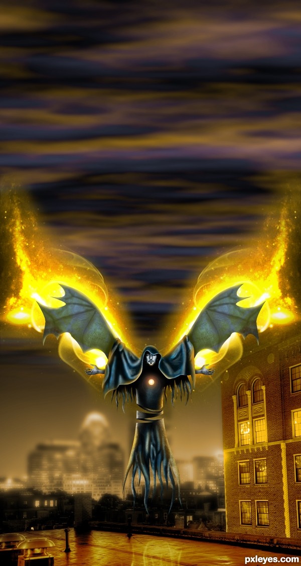Creation of Fire angel: Step 23