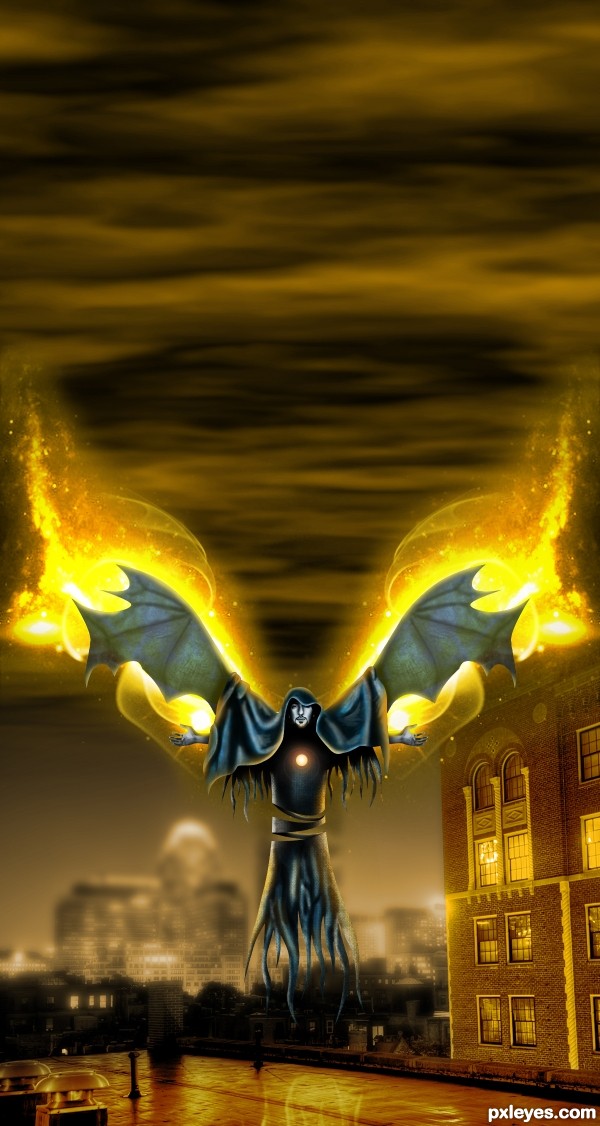 Creation of Fire angel: Step 24