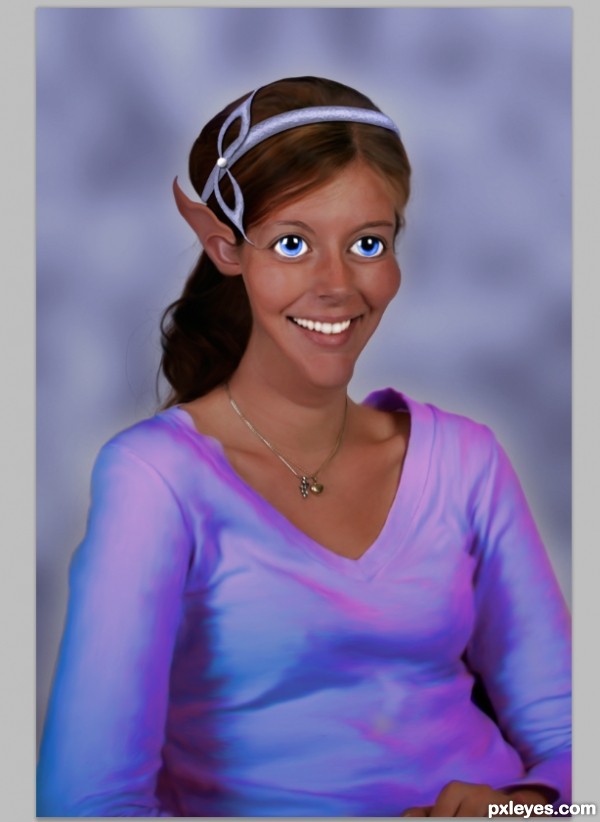 Creation of Elf princess: Step 8