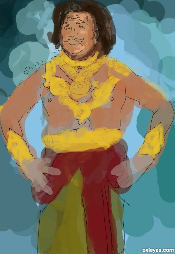 Creation of Raavan: Step 1