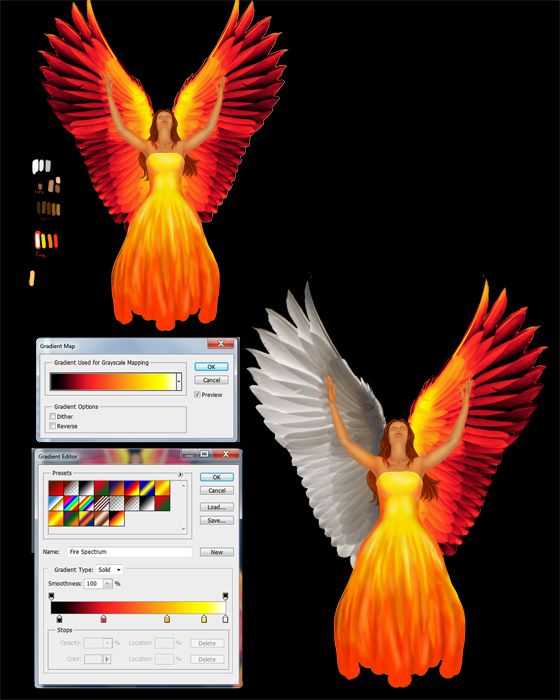 Creation of The Phoenix Rises: Step 4