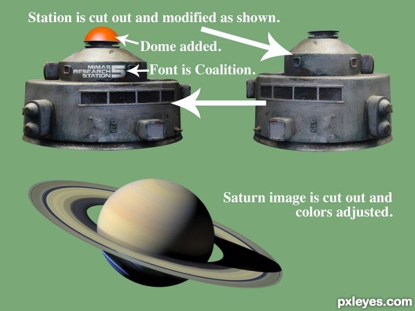 Creation of Encounter on Mimas: Step 3