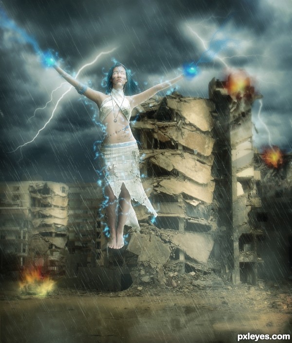 Weather Goddess photoshop picture)