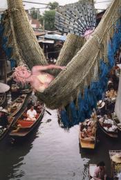 Mermaid at the floating market Picture